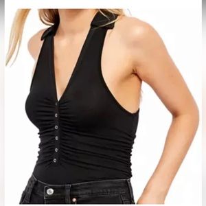 Free People coco collared button up